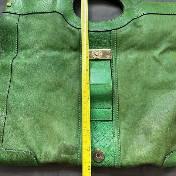 L.A.M.B. Gwen Stefani Clutch Y2K Foldable Leather Bag Stains Read Description - Picture 12 of 16